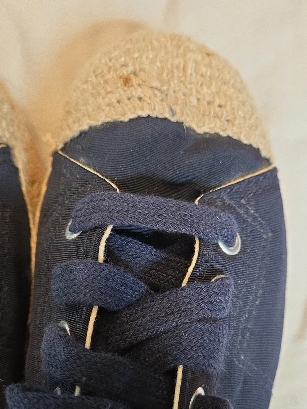 Vintage Navy Canvas Espadrilles Sneakers